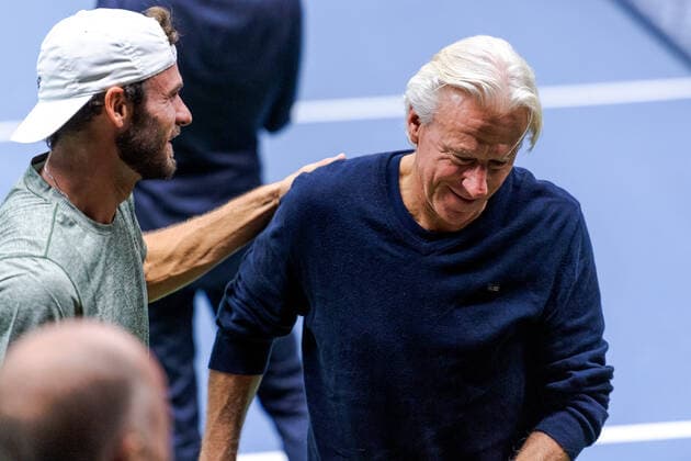 221018 Tommy Paul of USA and Björn Borg of Sweden during the Stockholm Open tennis tournament on October 18, 2022 in Stockholm. Photo: Johanna Wallen BILDBYRAN kod JW JW0020 tennis stockholm open day 4 bbeng *** 221018 Tommy Paul of USA and Björn Borg of Sweden during the Stockholm Open tennis tournament on October 18, 2022 in Stockholm Photo Johanna Wallen BILDBYRAN code JW JW0020 tennis stockholm open day 4 bbeng,  Copyright: JOHANNAxWALLEN BB221018JW116