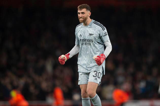 Matt Turner of Arsenal celebrates the victory during the UEFA Europa League match between Arsenal and PSV Eindhoven at the Emirates Stadium, London, England on 20 October 2022. Copyright: xSalvioxCalabresex 33860026