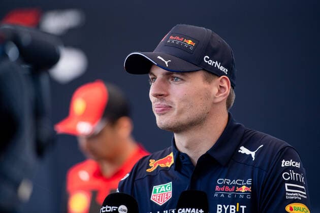 Max Verstappen NED, Oracle Red Bull Racing 1 , behind Charles Leclerc MCO, Scuderia Ferrari 16 , USA, Formula 1 Grand Prix of the USA, Circuit of the Americas Austin, Mediaday, 20 10 2022 USA, Formula 1 Grand Prix of the USA, Circuit of the Americas Austin, Mediaday, 20 10 2022 Austin Copyright: xEibner Memmlerx EP_MMR