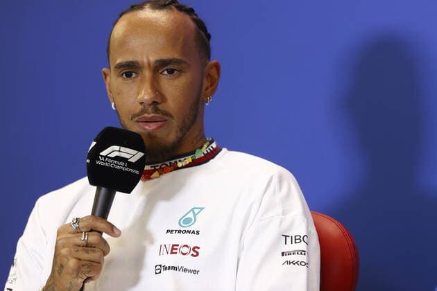 HAMILTON Lewis (gbr), Mercedes AMG F1 Team W13, portrait press conference, PK, Pressekonferenz during the Formula 1 Aramco United States Grand Prix 2022, 19th round of the 2022 FIA Formula One World Championship, WM, Weltmeisterschaft from October 21 to 23, 2022 on the Circuit of the Americas, in Austin, Texas - F1 - UNITED STATES GRAND PRIX 2022 DPPI Panoramic GP2219_143950_ONY4047_1