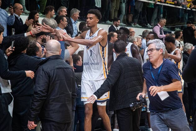 Victor Wembanyama (Boulogne-Levallois) BASKET : Boulogne-Levallois vs Blois - Betclic Elite - Journee 6 - 21 10 22 BaptisteAutissier Panoramic 