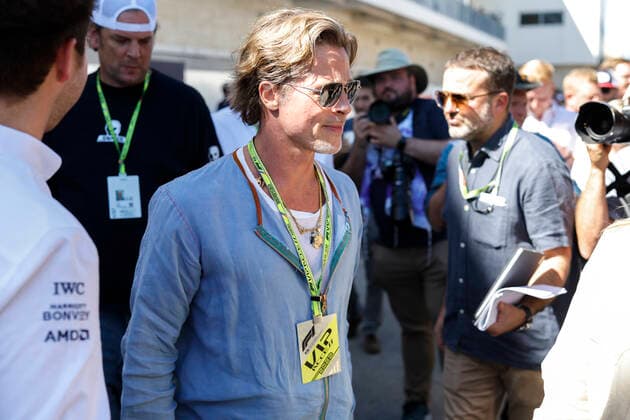 Brad Pitt USA , F1 Grand Prix of USA at Circuit of The Americas on October 21, 2022 in Austin, United States of America Photo by HOCH ZWEI Austin United States of America