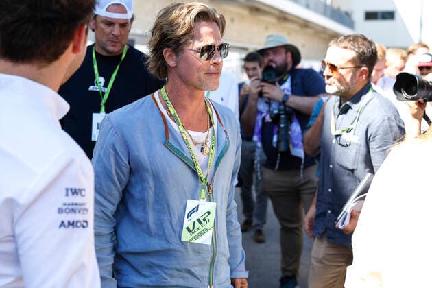 Brad Pitt USA , F1 Grand Prix of USA at Circuit of The Americas on October 21, 2022 in Austin, United States of America Photo by HOCH ZWEI Austin United States of America