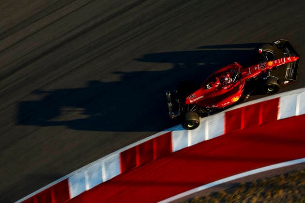 16 Charles Leclerc MCO, Scuderia Ferrari , F1 Grand Prix of USA at Circuit of The Americas on October 21, 2022 in Austin, United States of America Photo by HOCH ZWEI Austin United States of America