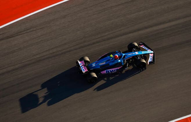 31 Esteban Ocon FRA, BWT Alpine F1 Team , F1 Grand Prix of USA at Circuit of The Americas on October 21, 2022 in Austin, United States of America Photo by HOCH ZWEI Austin United States of America