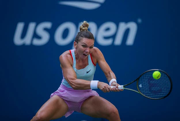 October 21, 2022, Flushing Meadows, New York, USA: Simona Halep suspended after failed US Open drug test for a substance called Roxadustat. FILE PHOTO: Simona Halep during a match against Darla Snigur on of the 2022 US Open at USTA Billie Jean King National Tennis Center on Monday August 29, 2022 in the Flushing neighborhood of the Queens borough of New York City. Halep loses to Snigur. PI Flushing Meadows USA - ZUMAp124 20221021_zaa_p124_012 Copyright: xJAVIERxROJASx