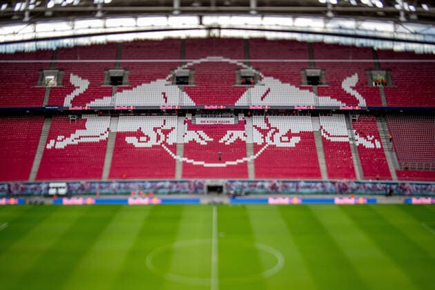 Overview of the Red Bull Arena, home of Bundesliga football team RB Leipzig Football 1 Bundesliga, 10 Matchday RB Leipzig Hertha BSC 3 2 15 October 2022 Leipzig, Red Bull Arena RB Leipzig Hertha BSC 3 2