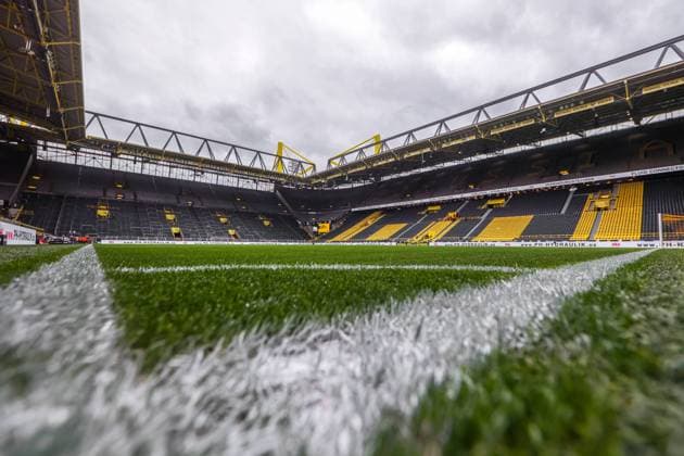 22 10 2022, Football, Season 2022 2023, 1 Bundesliga, 11 Matchday, Borussia Dortmund VfB Stuttgart, The empty Signal Iduna Park with view from the lawn to the south stand , Photo Dennis Ewert RHR PHOTO xRHR PHOTO DEx