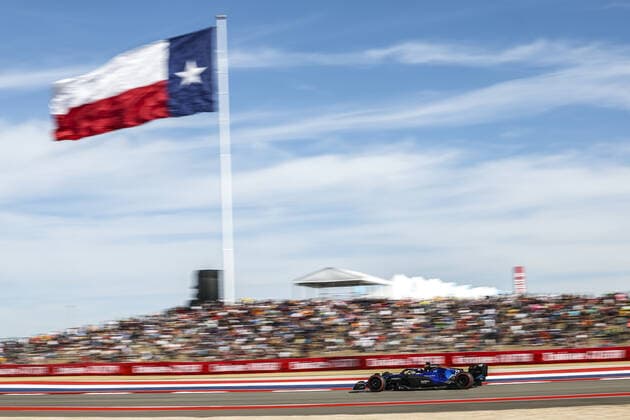 23 ALBON Alexander (tha), Williams Racing FW44, action during the Formula 1 Aramco United States Grand Prix 2022, 19th round of the 2022 FIA Formula One World Championship, WM, Weltmeisterschaft from October 21 to 23, 2022 on the Circuit of the Americas, in Austin, Texas - F1 - UNITED STATES GRAND PRIX 2022 DPPI Panoramic  20221022_G00D7102