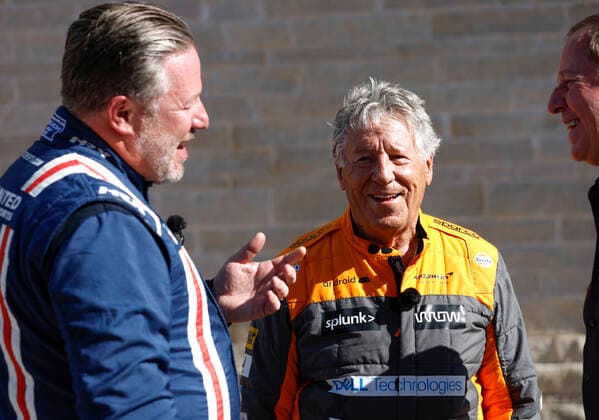 Zak Brown USA, McLaren F1 Team , Mario Andretti USA , F1 Grand Prix of USA at Circuit of The Americas on October 22, 2022 in Austin, United States of America Photo by HOCH ZWEI Austin United States of America