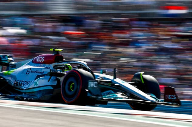 44 Lewis Hamilton GBR, Mercedes AMG Petronas F1 Team , F1 Grand Prix of USA at Circuit of The Americas on October 22, 2022 in Austin, United States of America Photo by HOCH ZWEI Austin United States of America