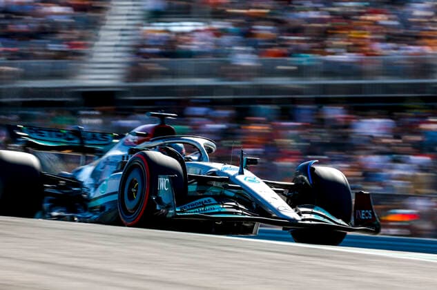 63 George Russell GBR, Mercedes AMG Petronas F1 Team , F1 Grand Prix of USA at Circuit of The Americas on October 22, 2022 in Austin, United States of America Photo by HOCH ZWEI Austin United States of America