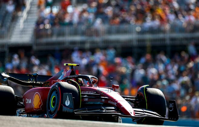 55 Carlos Sainz ESP, Scuderia Ferrari , F1 Grand Prix of USA at Circuit of The Americas on October 22, 2022 in Austin, United States of America Photo by HOCH ZWEI Austin United States of America