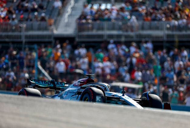 63 George Russell GBR, Mercedes AMG Petronas F1 Team , F1 Grand Prix of USA at Circuit of The Americas on October 22, 2022 in Austin, United States of America Photo by HOCH ZWEI Austin United States of America