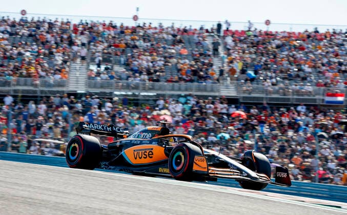 3 Daniel Ricciardo AUS, McLaren F1 Team , F1 Grand Prix of USA at Circuit of The Americas on October 22, 2022 in Austin, United States of America Photo by HOCH ZWEI Austin United States of America
