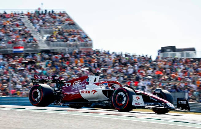77 Valtteri Bottas FIN, Alfa Romeo F1 Team ORLEN , F1 Grand Prix of USA at Circuit of The Americas on October 22, 2022 in Austin, United States of America Photo by HOCH ZWEI Austin United States of America