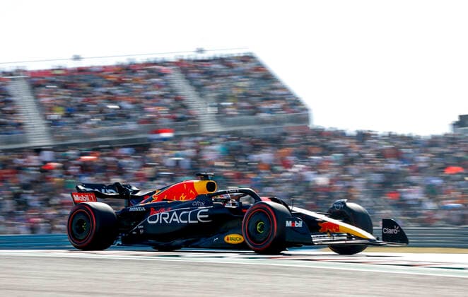 1 Max Verstappen NLD, Oracle Red Bull Racing , F1 Grand Prix of USA at Circuit of The Americas on October 22, 2022 in Austin, United States of America Photo by HOCH ZWEI Austin United States of America