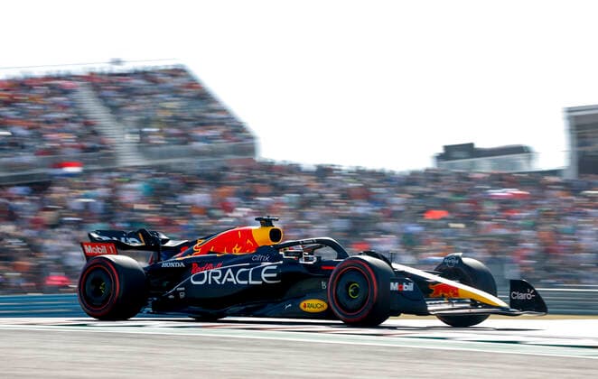 1 Max Verstappen NLD, Oracle Red Bull Racing , F1 Grand Prix of USA at Circuit of The Americas on October 22, 2022 in Austin, United States of America Photo by HOCH ZWEI Austin United States of America