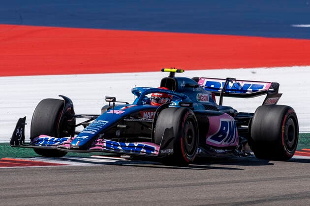 Oct 22, 2022..Esteban Ocon 31 from the Alpine racing team in action at the Formula 1 at Circuit of the Americas in Austin Texas. Austin USA - ZUMAc04_ 20221022_zaf_c04_128 Copyright: xRobertxBackmanx