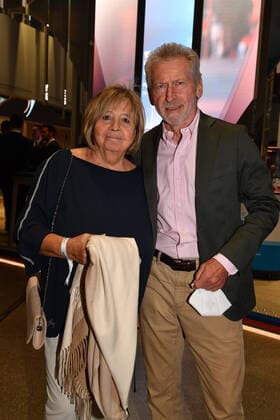 Paul Breitner with wife awarding the Bavarian Sports Award 2022 honor, award, prize BMW World Munich 22 October 2022