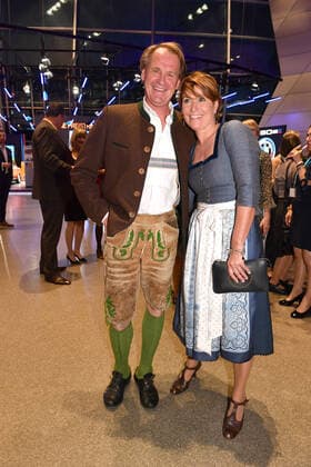 Markus Wasmeier with wife awarding the Bavarian Sports Award 2022 honor, award, prize BMW World Munich 22 October 2022