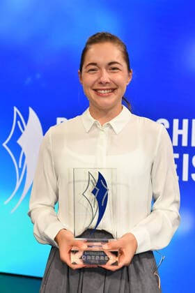 Gina Lückenkemper Award of the Bavarian Sports Award 2022 honor, award, prize BMW World Munich 22 October 2022