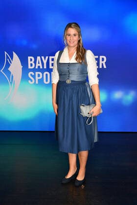 Natalie Geisenberger Bavarian Sports Award 2022 honor, award, prize BMW World Munich 22 October 2022