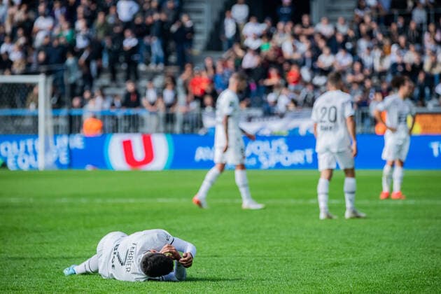 Martin Terrier (Stade Rennais) FOOTBALL : Angers SCO vs Stade Rennais - Ligue 1 - Journee 12 - 23 10 2022 BaptisteAutissier Panoramic 