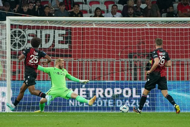 Kasper Schmeichel (OGC Nice) FOOTBALL : OGC Nice vs FC Nantes - Ligue 1 Uber Eats - Nice - 23 10 2022 NorbertScanella Panoramic 