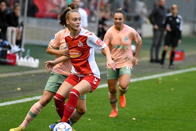 Womens Bundesliga 1 FC Köln SV Werder Bremen, Franz Kremer Stadium, 23 10 2022 Andrea Gavric 18 Womens Bundesliga 1 FC Köln SV Werder Bremen 23 10 2022 Copyright: xBEAUTIFULxSPORTS Erlhofx