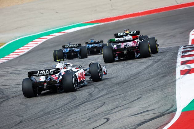 47 SCHUMACHER Mick (ger), Haas F1 Team VF-22 Ferrari, action during the Formula 1 Aramco United States Grand Prix 2022, 19th round of the 2022 FIA Formula One World Championship, WM, Weltmeisterschaft from October 21 to 23, 2022 on the Circuit of the Americas, in Austin, Texas - F1 - UNITED STATES GRAND PRIX 2022 - RACE DPPI Panoramic  20221023_GOOD7534