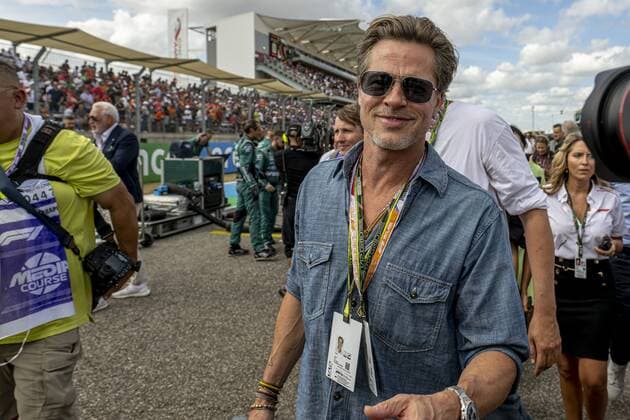 Austin - 23-10-2022, Texas, Brad Pitt at the Formula 1 USA Grand Prix, Formula 1 USA Grand Prix Sunday  x18977114x Copyright: