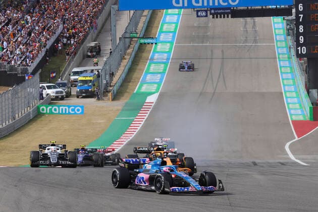 14 Fernando Alonso ESP, BWT Alpine F1 Team , F1 Grand Prix of USA at Circuit of The Americas on October 23, 2022 in Austin, United States of America Photo by HOCH ZWEI Austin United States of America