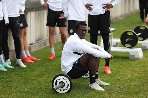 SOCCER - UEFA EL, Sturm vs Feyenoord GRAZ,AUSTRIA,26.OCT.22 - SOCCER - UEFA Europa League, group stage, SK Sturm Graz vs Feyenoord Rotterdam, preview, training Sturm. Image shows Amadou Dante (Sturm).  GEPAxpictures xChrisxBauer