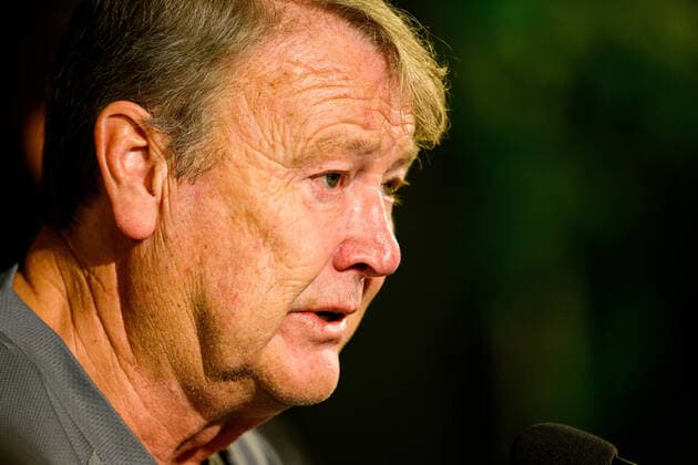 221026 Head coach Age Hareide during a press conference with Malmö FF on October 26, 2022 in Malmö Photo Ludvig Thunman BILDBYRAN code LT LT0432 football football soccer fotball uefa europa league press conference press conference malmö ff bbeng,  Copyright: LUDVIGxTHUNMAN BB221026LT052