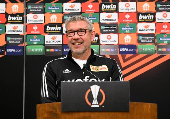 Football, men, season 2022 2023, Europa League, 1 FC Union Berlin, press conference before the Europa League match 1 FC Union Berlin SC Sporting Braga, in the picture coach Urs Fischer 1 FC Union , 26 10 2022, Copyright: xMatthiasxKochx