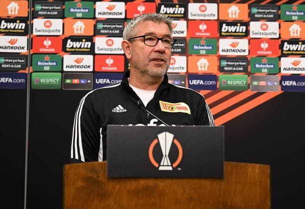 Football, men, season 2022 2023, Europa League, 1 FC Union Berlin, press conference before the Europa League match 1 FC Union Berlin SC Sporting Braga, in the picture coach Urs Fischer 1 FC Union , 26 10 2022, Copyright: xMatthiasxKochx