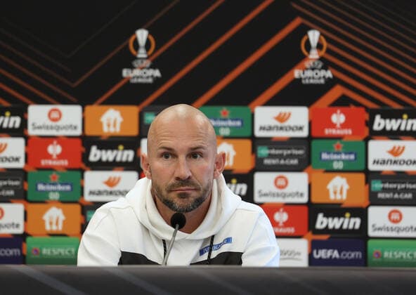 SOCCER - UEFA EL, Sturm vs Feyenoord GRAZ,AUSTRIA,26.OCT.22 - SOCCER - UEFA Europa League, group stage, SK Sturm Graz vs Feyenoord Rotterdam, preview, press conference, PK, Pressekonferenz Sturm. Image shows head coach Christian Ilzer (Sturm).  GEPAxpictures xChrisxBauer
