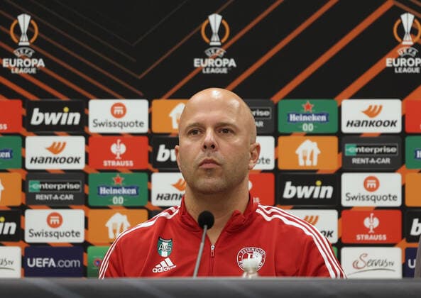 SOCCER - UEFA EL, Sturm vs Feyenoord GRAZ,AUSTRIA,26.OCT.22 - SOCCER - UEFA Europa League, group stage, SK Sturm Graz vs Feyenoord Rotterdam, preview, press conference, PK, Pressekonferenz Feyenoord. Image shows head coach Arne Slot (Feyenoord).  GEPAxpictures xChrisxBauer