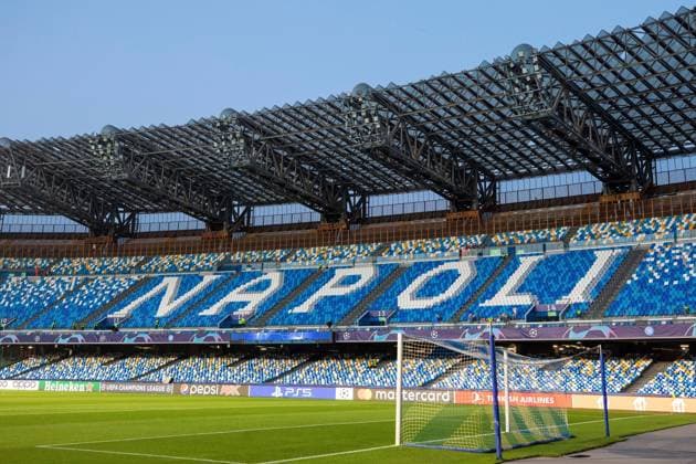 Mandatory Credit: Photo by Kirk O Rourke Rangers Shutterstock (13500671b) The scene is set for the Champions League group A match at the Diego Armando Maradona Stadium between Napoli & Rangers. Napoli v Rangers, UEFA Champions League, Group A, Football, Stadio Diego Armando Maradona, Naples, Italy - 26 Oct 2022 Napoli v Rangers, UEFA Champions League, Group A, Football, Stadio Diego Armando Maradona, Naples, Italy - 26 Oct 2022 Copyright: xKirkxO Rourke Rangers Shutterstockx 13500671b