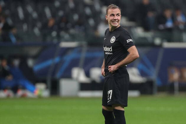 xMHx UEFA Champions League Eintracht Frankfurt Olympique Marseille on 26 10 2022 at Deutsche Bank Park in Frankfurt Mario Götze Goetze Gotze Frankfurt 27 MH