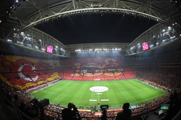 General view of NEF Stadium during the Turkish Super League match between Galatasaray and Alanyaspor at NEF Stadium in Istanbul, Turkey on October 23, 2022. ( Photo by Seskimphoto ) 