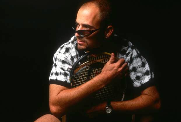 Portrait of Andre Agassi, 1995 Portrait of Andre Agassi, 1995 Cincinnatti Ohio United States Copyright: xAdamxStoltmanx Image_0191