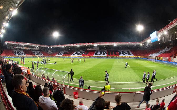 Football, men, 2022 2023 season, Europa League group stage, Group D, Matchday 5 , 1 FC Union Berlin SC Braga, Union fans with choreography, 27 10 2022, Copyright: xSebastianxRäppold MatthiasxKochx