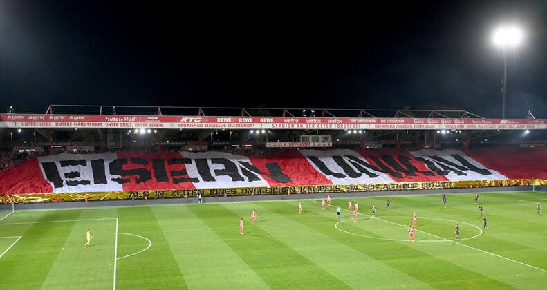 Football, Men, Season 2022 2023, Europa League Group D, 5 Matchday 1 FC Union Berlin SC Sporting Braga, Fans of 1 FC Union, And never forget, Eisern Union, 27 10 2022, Copyright: xMatthiasxKochx