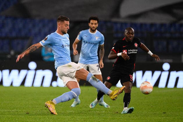 October 27, 2022, Rome, Italy: Sergej Milinkovic-Savic (SS Lazio) during the UEFA Europa League 2022-2023 football match between SS Lazio and FC Midtjylland at The Olympic Stadium in Rome on 27 October 2022. football Europa League match - SS Lazio vs FC Midtjylland, Rome, Italy  - ZUMAl164 20221027_zsa_l164_005 Copyright: xFabrizioxCorradettix
