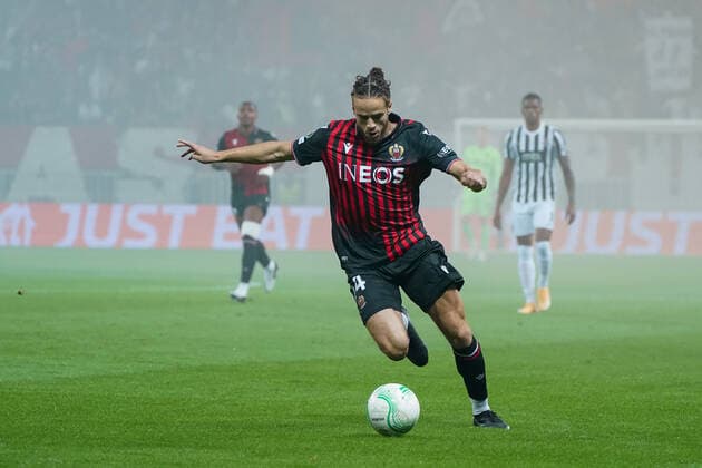 Billal Brahimi (OGC Nice) FOOTBALL : OGC Nice vs FK Partizan - Conference League - Phase de groupe - Nice - 27 10 2022 NorbertScanella Panoramic 