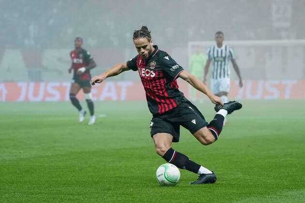 Billal Brahimi (OGC Nice) FOOTBALL : OGC Nice vs FK Partizan - Conference League - Phase de groupe - Nice - 27 10 2022 NorbertScanella Panoramic 