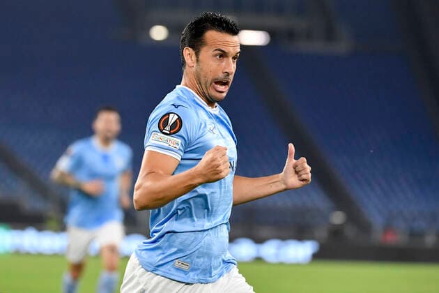 Pedro Rodriguez Ledesma of SS Lazio celebrates after scoring the goal of 2-1 during the Europa League Group F football match between SS Lazio and Midtjylland at Olimpico stadium in Roma (Italy), October 27th, 2022. Photo Andrea Staccioli Insidefoto andreaxstaccioli
