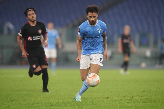 Rome, Italy 27.10.2022: Anderson of Lazio In action during the Uefa Europe League 2022-2023 , Group F - SS matchday 5, football match between SS Lazio vs FC Midtjylland at Olympic Stadium in Rome, Italy.  Copyright: xmarcoxiacobuccix xipa-agency.netx xmarcoxiacobuccix 0